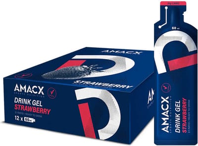 Amacx Drink Gel - Sportgel - Energy Gel - Energiegel - Strawberry - 12 pack