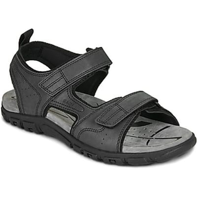 GEOX STRADA HEREN Sandalen - ZWART - Maat 41