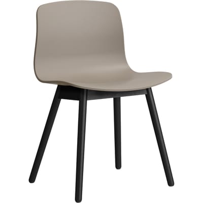 HAY About a Chair AAC 12 - viltglijders - zwarte lak op waterbasis - khaki 2.0