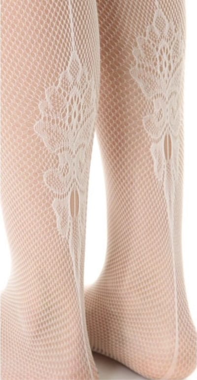 Falke netpanty met naad maat M offwhite