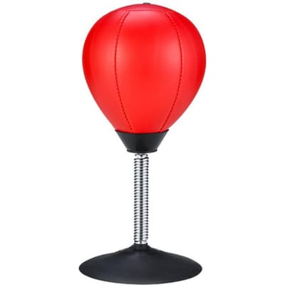 Desktop Vent Bal Volwassen Decompressie Artefact Kantoor Bureau Speedball Decompressie Kleine Zuig Boksen Vent Bal. rood