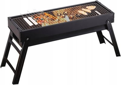 Draagbare Koolgrill - Compact & Opvouwbaar voor Kamperen & Picknicks