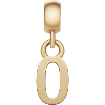 DANIEL WELLINGTON LETTER CHARM DW00400498 GOLD-PLATED LETTER O BEDEL 1 STUK