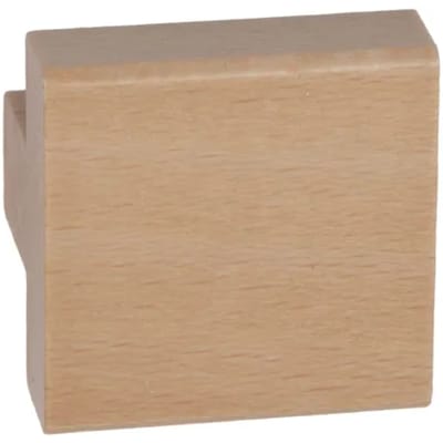 Bertomani Meubelknop - Beukenhout - Vierkant - 30mm - Set Van 2