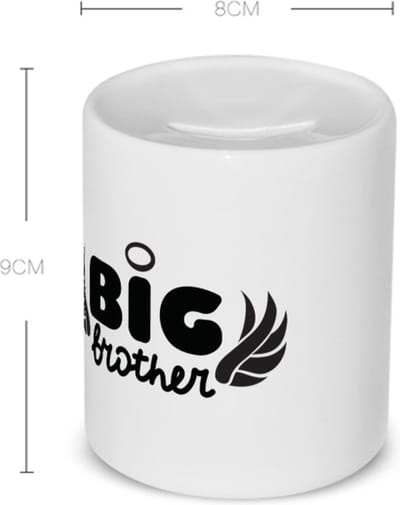 Akyol - big brother Spaarpot - Broer - oudere broer - cadeau - verjaardag - oudere broer - familie - 350 ML inhoud
