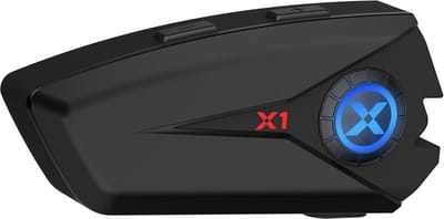 Motorhelm Headset - Intercom - Bluetooth - Zwart