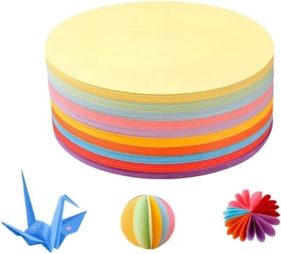 500 Stuks Cirkelvormige Papieren Cutouts, 5.9 Inch Assortiment van Kleuren voor DIY Knutselen, Decoraties voor School en Kantoor, Creatieve Wanddecoratie