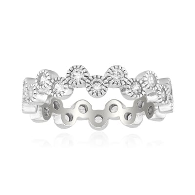 Cavill - Zilveren Ring - 925 Sterling Zilver Gerhodineerd - 24 Tanzanian Zirkoon 1 058 ct - Elegante Feestelijke Ring Maat 17 20