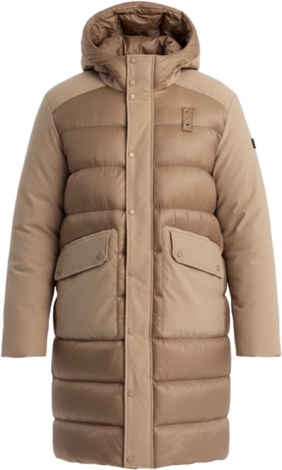 OMBRE Jas - Polyamide - Rits Koffie S