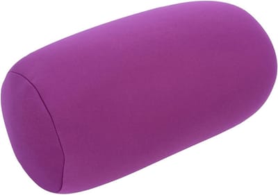Comfortabele Rugkussen met Micro Parels, Slaapkussen, Neksteun voor Thuis en Reizen (Paars) - Ideaal voor Ontspanning en Ondersteuning