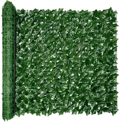 Kunstmatige Klimop - Privacy Scherm - Balkon Decoratie - UV-Beschermende Bladeren - 4 Meter Lang - Groen