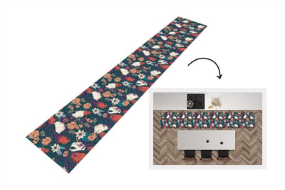 Keukenloper - Loper keuken - Botanisch - Vintage - Bloemen - 300x50 cm - Keukenloper vinyl