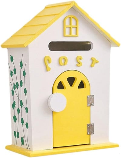 Rustieke Houten Brievenbus voor Buiten - Vintage Postbus Wandmontage - Weerbestendig Decoratief