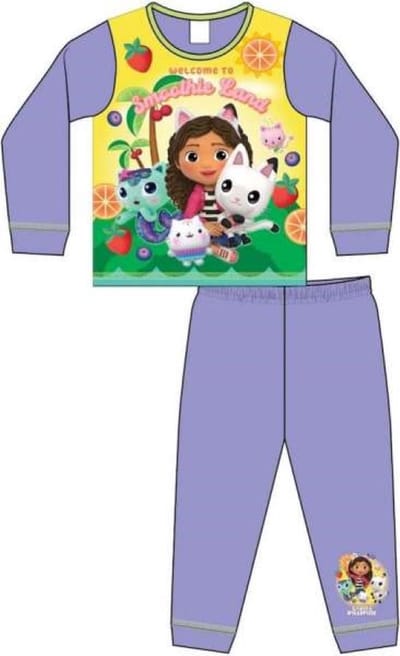 Gabby's Poppenhuis pyjama - paars - Gabby's Dollhouse - Meisjespyjama - maat 86/92