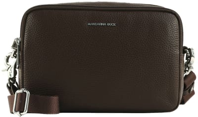 MANDARINA DUCK Leren schoudertas Mellow Leather Crossbody Camera Bag Espresso donkerbruin