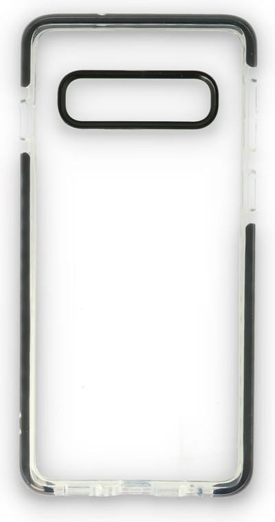 HB Hoesje Geschikt voor Samsung Galaxy S10 - Zwart - Anti Shock Gel Armor Back Cover Case