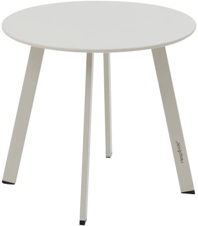 Hesperide Bijzettafel - Buiten - Tafel - 50x45cm - Rond - Salontafel - Staal - Buitentafel - Tuintafel - Grijsbeige - SAONA
