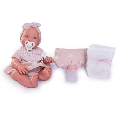 Munecas Mia Newborn pop met toiletzakje 42cm Speelpoppen