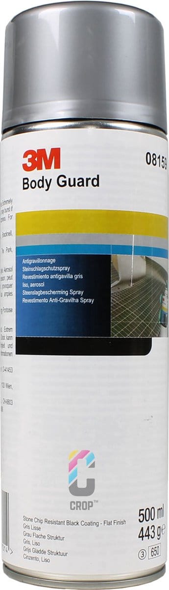 3M 08159 Anti-Steenslag Bescherming Spuitbus 500ml - Grijs - Fijn/Glad