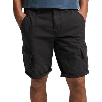 Superdry Core Cargoshort van Biologisch Katoen Zwart Grootte: 30