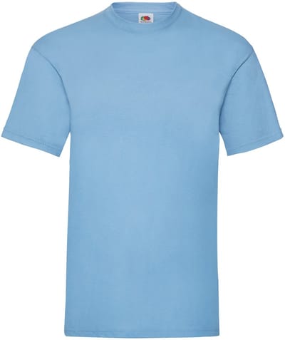 T-shirt Fruit van het weefgetouw Valueweight Volwassen Azul Cielo - S