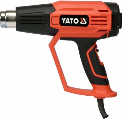 YATO YT-82295 - Elektrisch Heteluchtpistool - 2000W - Regelbare Temperatuur 50-600°C - Inclusief 5 Mondstukken