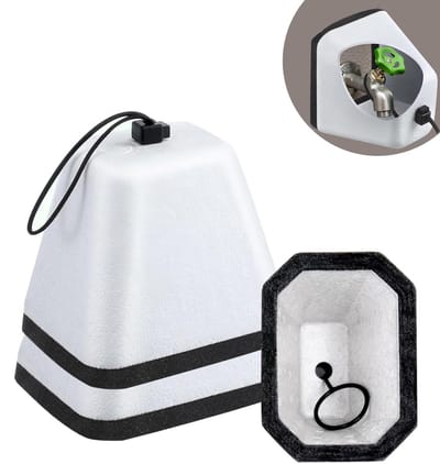 Ynkkvre - Buitenkraan afdekking - Kraan beschermhoes - Kraanhoes - Vorstvrije hoes - 2 stuks - Isolerend foam met sealing lip - Beschermt tot -25°C - Geschikt voor tuin, huis en garage