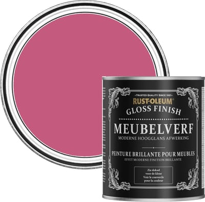 Rust-Oleum Roze Meubelverf Hoogglans - Framboos 750ml