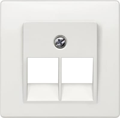 Siemens DELTA i-system afdekplaat UAE-aansluitdoos Cat.3, 2-voudig, titaniumwit, 5TG1211