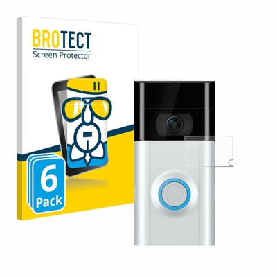 Screenprotector 6 Stuks voor Ring Doorbell 2 (Lens) Beschermglas transparant