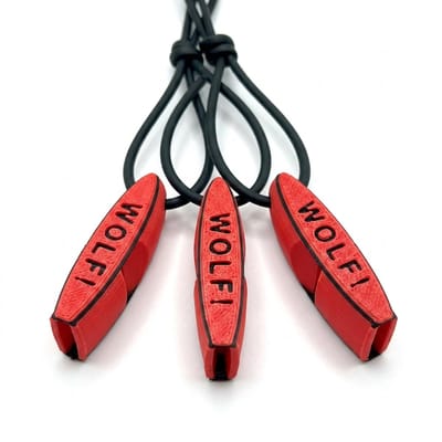 Zweeds Anti Wolven Fluitje - 3 stuks met hanger - Familieset - Zeer luid wolvenfluitje - Tegen wolven en wilde zwijnen - Zelfverdediging