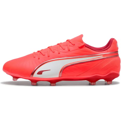 PUMA KING MATCH FG/AG Unisex Sportschoenen - Glowing Red-PUMA White-Red Fire