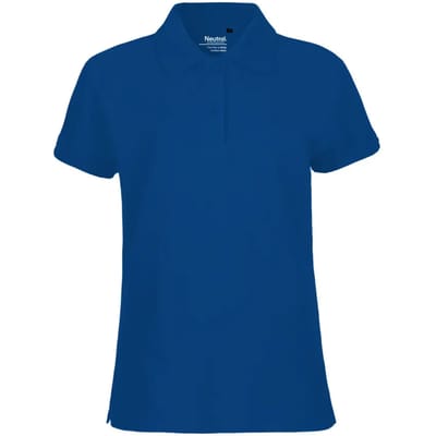 Neutral - Classic Dames Polo - Royal - 100% Biologisch Katoen maat XS
