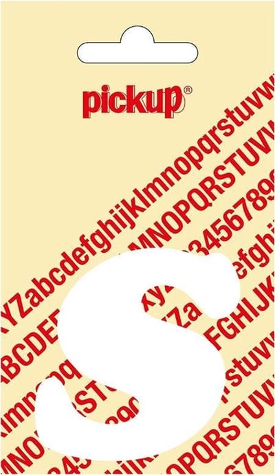 Pickup plakletter CooperBlack 60 mm - wit S