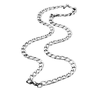 Aramat Jewels | Halskettingen | RVS Gourmet Ketting Zilverkleur - Sterke Schakelketting | 2mm / 45cm |45cm | | Staal | Volwassenen | Verkleurd niet