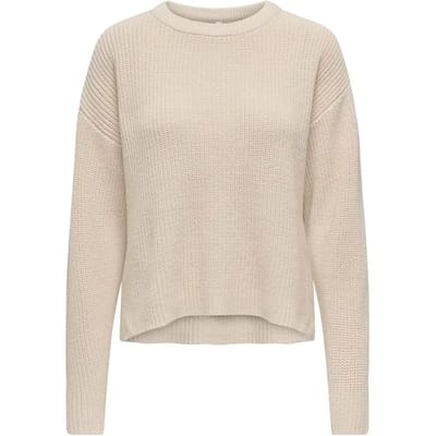 Only Trui Onlluna Ls O-neck Pullover Knt Nca 15341307 Birch Dames Maat - L