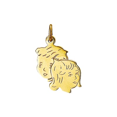 The Jewelry Collection Bedel Jongen En Meisje - Goud