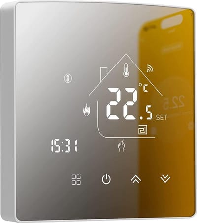 MKSS® Thermostaat voor cv - Draadloos met Wifi - Met App - Wit