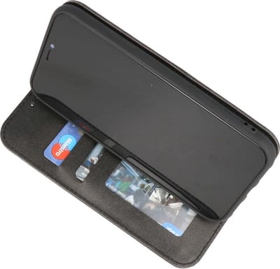 Magnetisch Folio Book Case - Hoesje Hoesje Geschikt voor Samsung Galaxy A12 5G Zwart