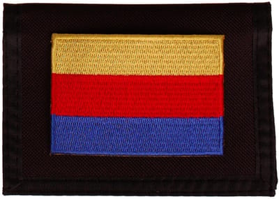Portemonnee zwart 14x10cm - Vlag Noord-Holland - 8x6cm