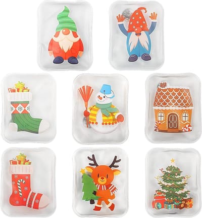 Set van 8 handwarmers - Herbruikbare vierkante handwarmers - Afmetingen 100 x 80 mm