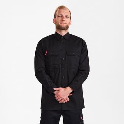 Engel Extend herenoverhemd 7181-810 - Black - 37/38