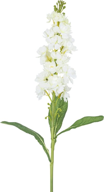 Easyplants | Kunstbloem Violier 78 cm wit | Zijde | Nepbloemen | wit | Onderhoudsvrij | Kant-en-klaar