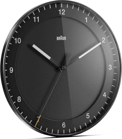 Braun BC17B - Wandklok - Analoog - Kunststof - Zwart