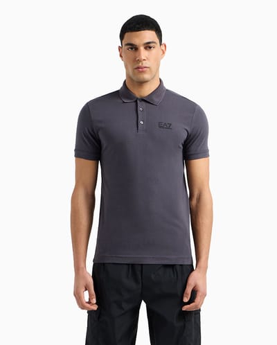 Ea7 Emporio Armani 8npf14_pjvqz Korte Mouw Poloshirt Grijs S Man