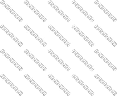 Compressiespringen 0.3mm Draaddiameter x 3mm Buitendiameter x 20mm Lengte, 20 Stuks RVS Mechanische Uitbreidingsveren voor Klussen en Huishoudelijk Gebruik