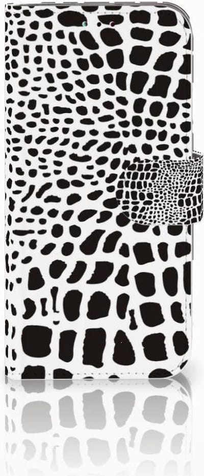Samsung Galaxy A40 Telefoonhoesje met Pasjes Slangenprint