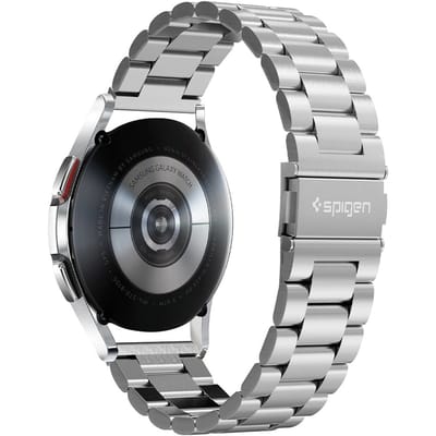 Spigen Modern Fit Universeel Smartwatch 20MM Bandje RVS Zilver