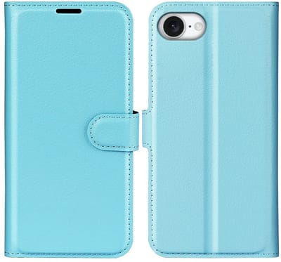 Coverup Hoesje - Geschikt voor iPhone 16e / 17e Hoesje - Coverup Book Case - Lichtblauw