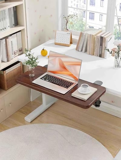 Bureauverlenging - Toetsenbordlade Armsteun - Thuiswerken - Opvouwbaar - 50 x 20 cm - Bruin